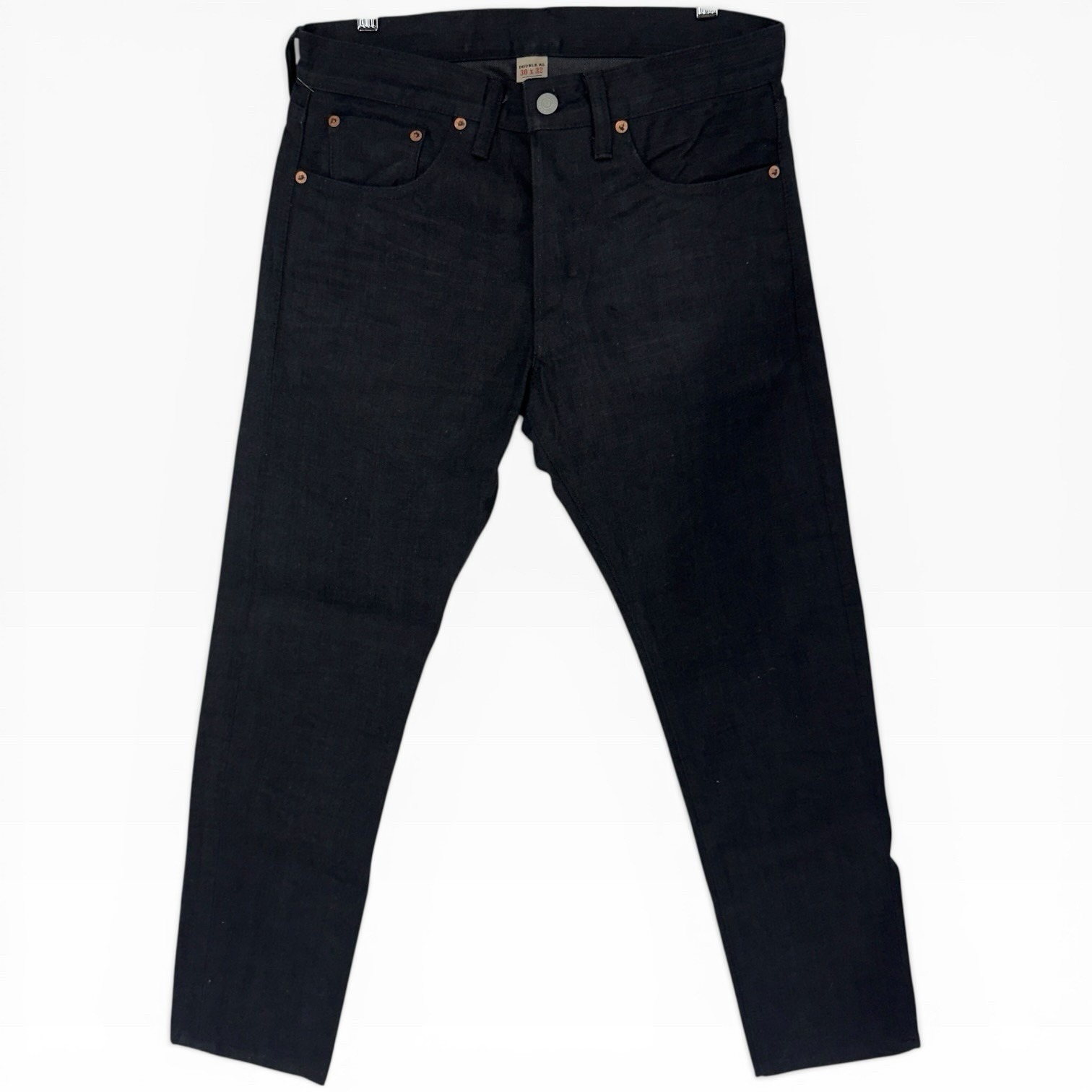Rrl Ralph Lauren Slim Fit Selvedge Denim Jeans Black Japan Woven 30x32